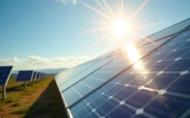 Solar Panels Under Sunlight