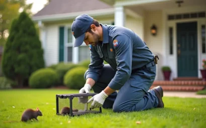 professional safely removing rodents from residential property using effective methods